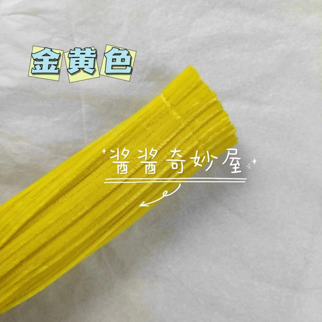 Twist Stick Macaron Color Chenille Stems Dense Colorful Chenille Patches Imitation Velvet Flowers Children's Bouquet DIY Craft Materials · Short Hot Melt Glue Sticks 3 Pieces