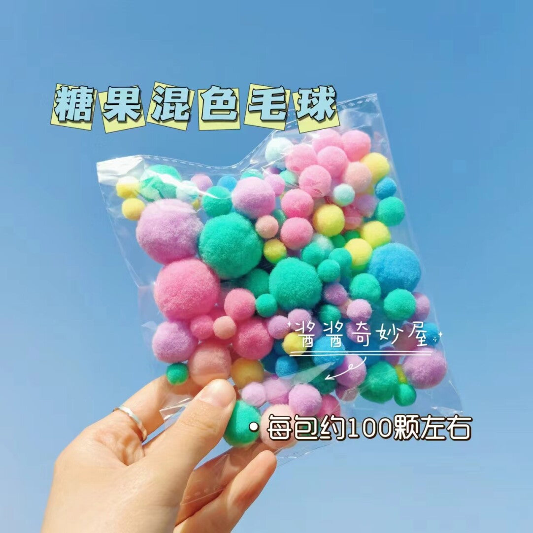 Twist Stick Macaron Color Chenille Stems Dense Colorful Chenille Patches Imitation Velvet Flowers Children's Bouquet DIY Craft Materials · Short Hot Melt Glue Sticks 3 Pieces