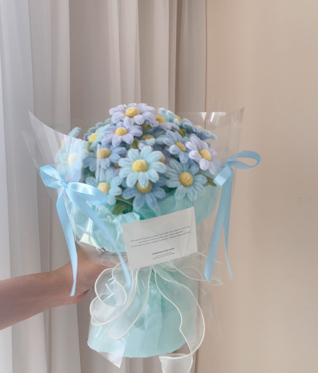 Twist Stick DIY Chamomile Flower Bouquet Kit Meeting Small Bouquet New Year Gift (Including Packaging Tutorial)