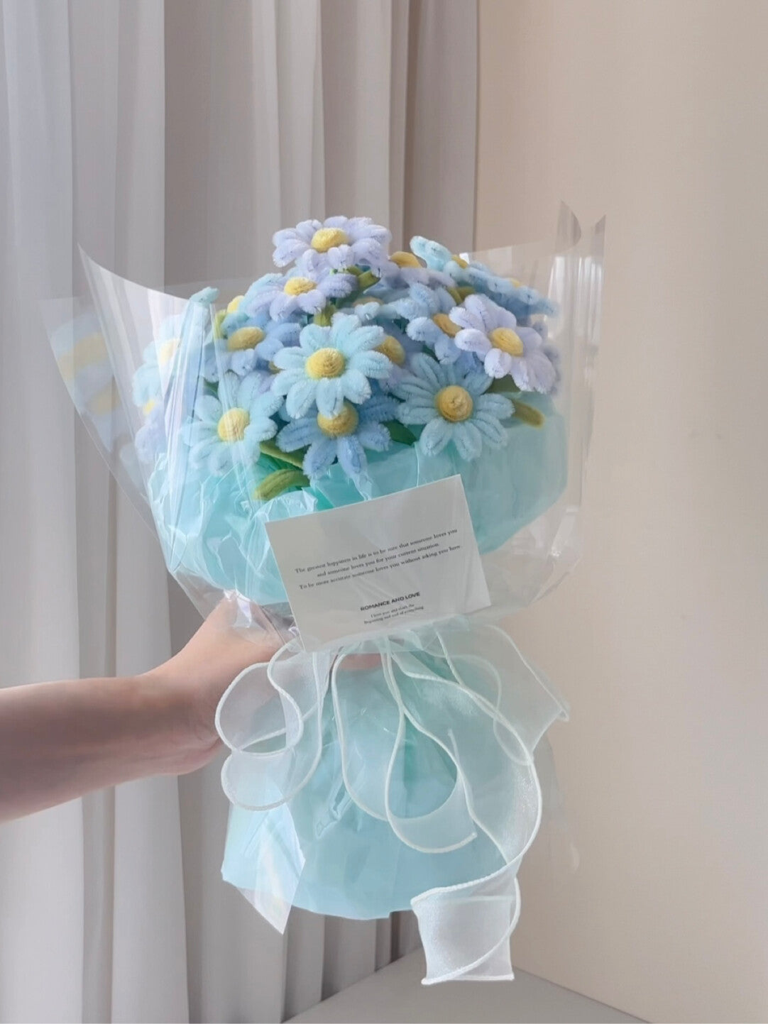 Twist Stick DIY Chamomile Flower Bouquet Kit Meeting Small Bouquet New Year Gift (Including Packaging Tutorial)