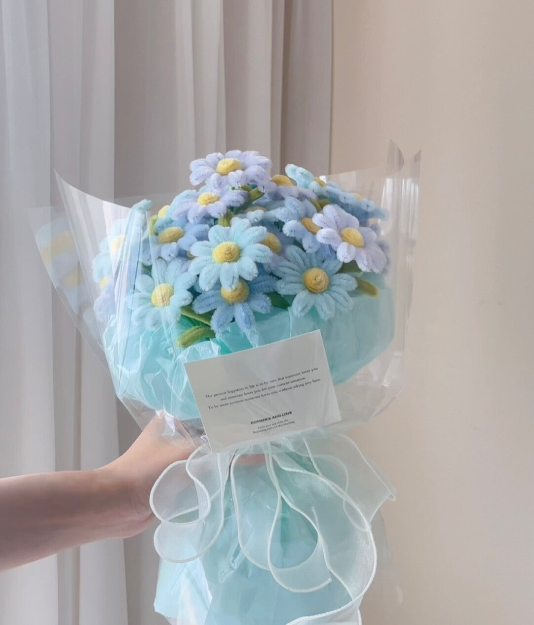 Twist Stick DIY Chamomile Flower Bouquet Kit Meeting Small Bouquet New Year Gift (Including Packaging Tutorial)