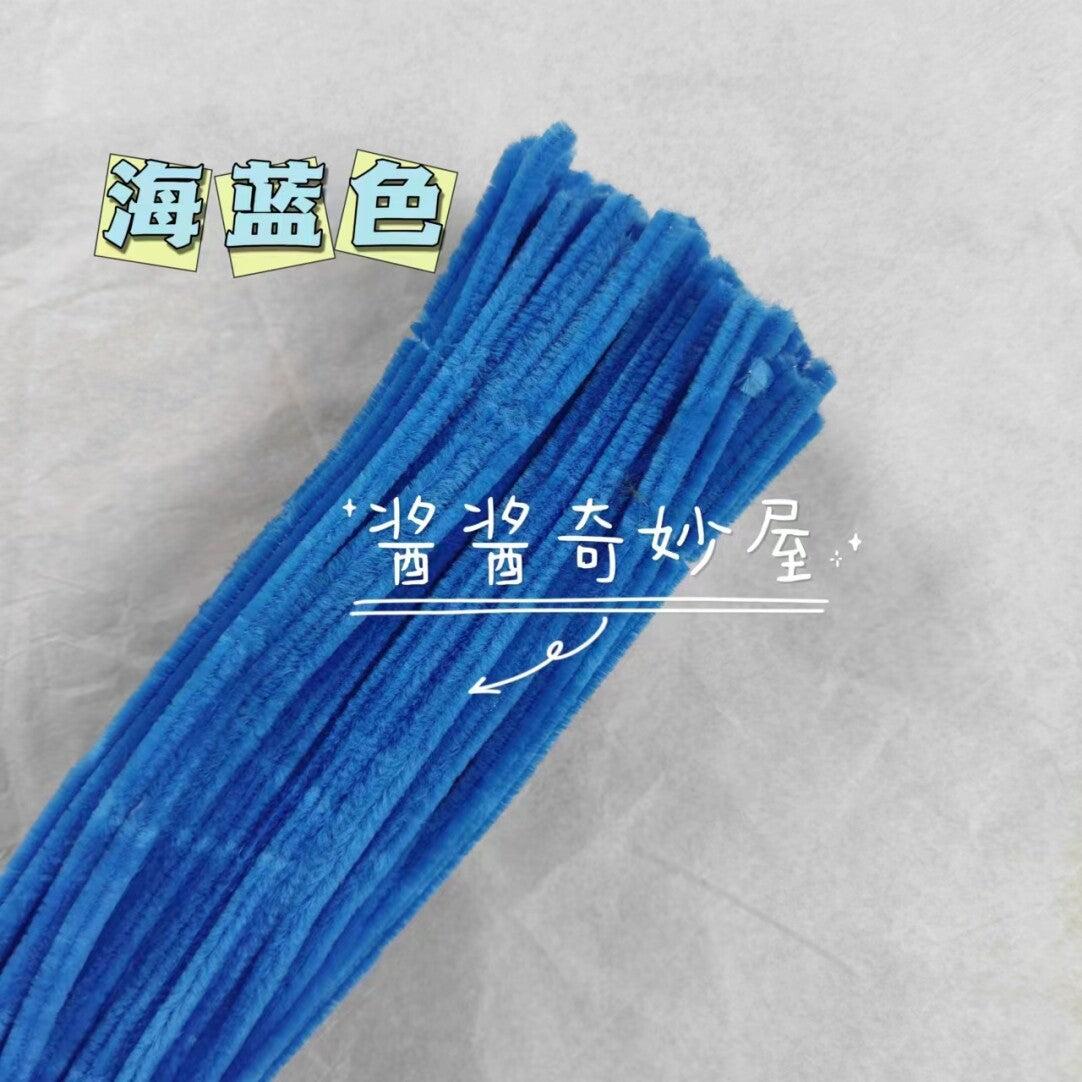 Twist Stick Macaron Color Chenille Stems Dense Colorful Chenille Patches Imitation Velvet Flowers Children's Bouquet DIY Craft Materials · Short Hot Melt Glue Sticks 3 Pieces