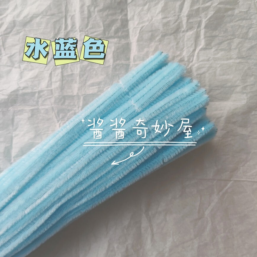 Twist Stick Macaron Color Chenille Stems Dense Colorful Chenille Patches Imitation Velvet Flowers Children's Bouquet DIY Craft Materials · Short Hot Melt Glue Sticks 3 Pieces