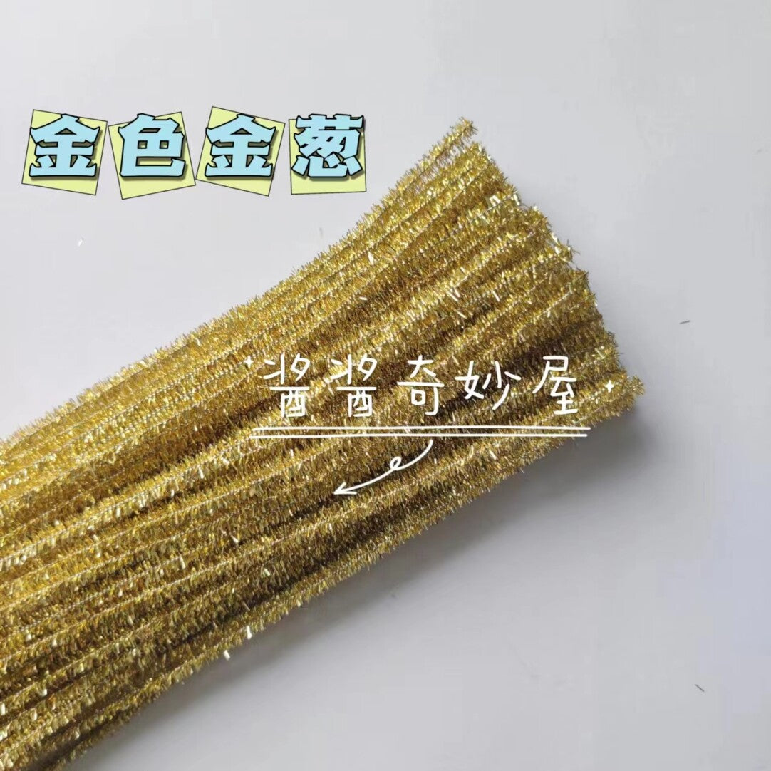 Twist Stick Macaron Color Chenille Stems Dense Colorful Chenille Patches Imitation Velvet Flowers Children's Bouquet DIY Craft Materials · Short Hot Melt Glue Sticks 3 Pieces