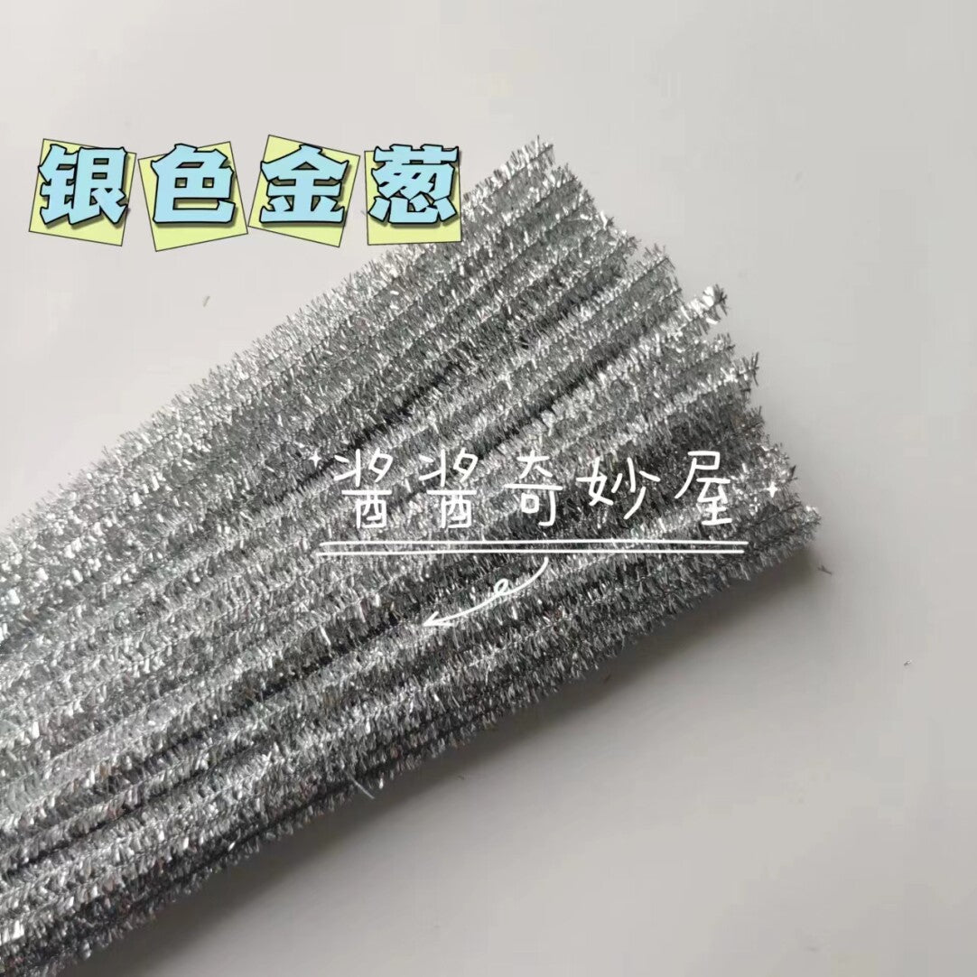 Twist Stick Macaron Color Chenille Stems Dense Colorful Chenille Patches Imitation Velvet Flowers Children's Bouquet DIY Craft Materials · Short Hot Melt Glue Sticks 3 Pieces