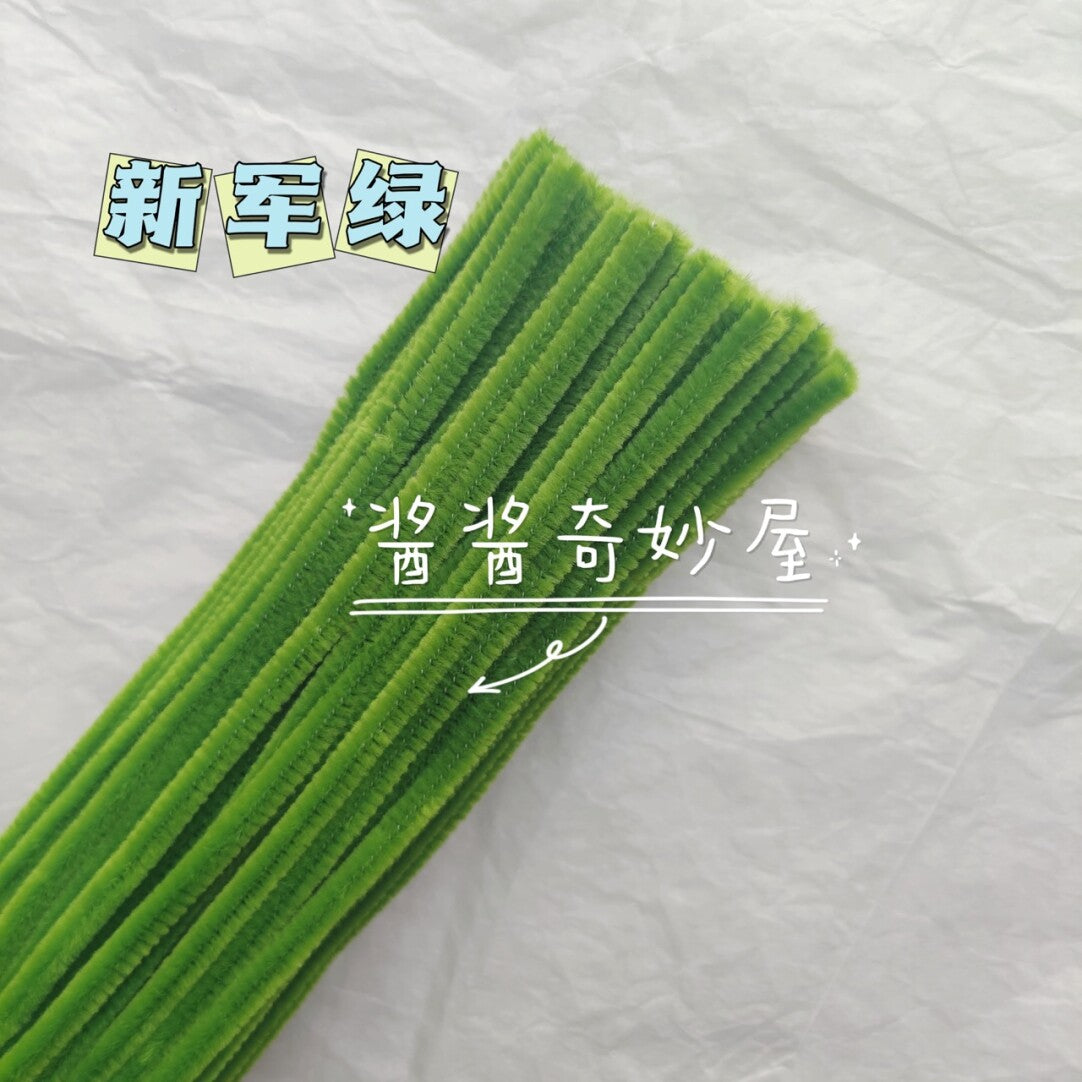 Twist Stick Macaron Color Chenille Stems Dense Colorful Chenille Patches Imitation Velvet Flowers Children's Bouquet DIY Craft Materials · Short Hot Melt Glue Sticks 3 Pieces