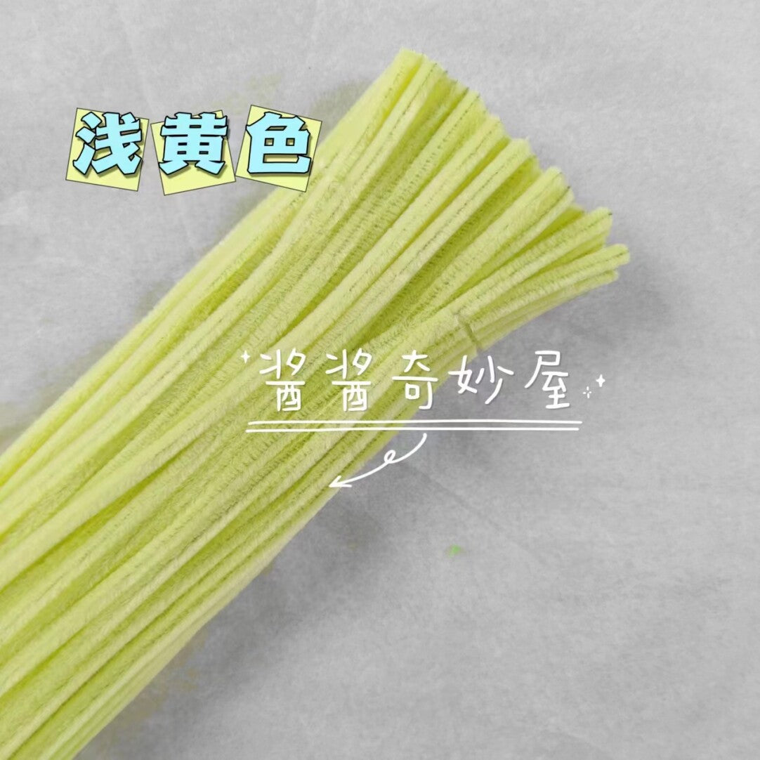 Twist Stick Macaron Color Chenille Stems Dense Colorful Chenille Patches Imitation Velvet Flowers Children's Bouquet DIY Craft Materials · Short Hot Melt Glue Sticks 3 Pieces