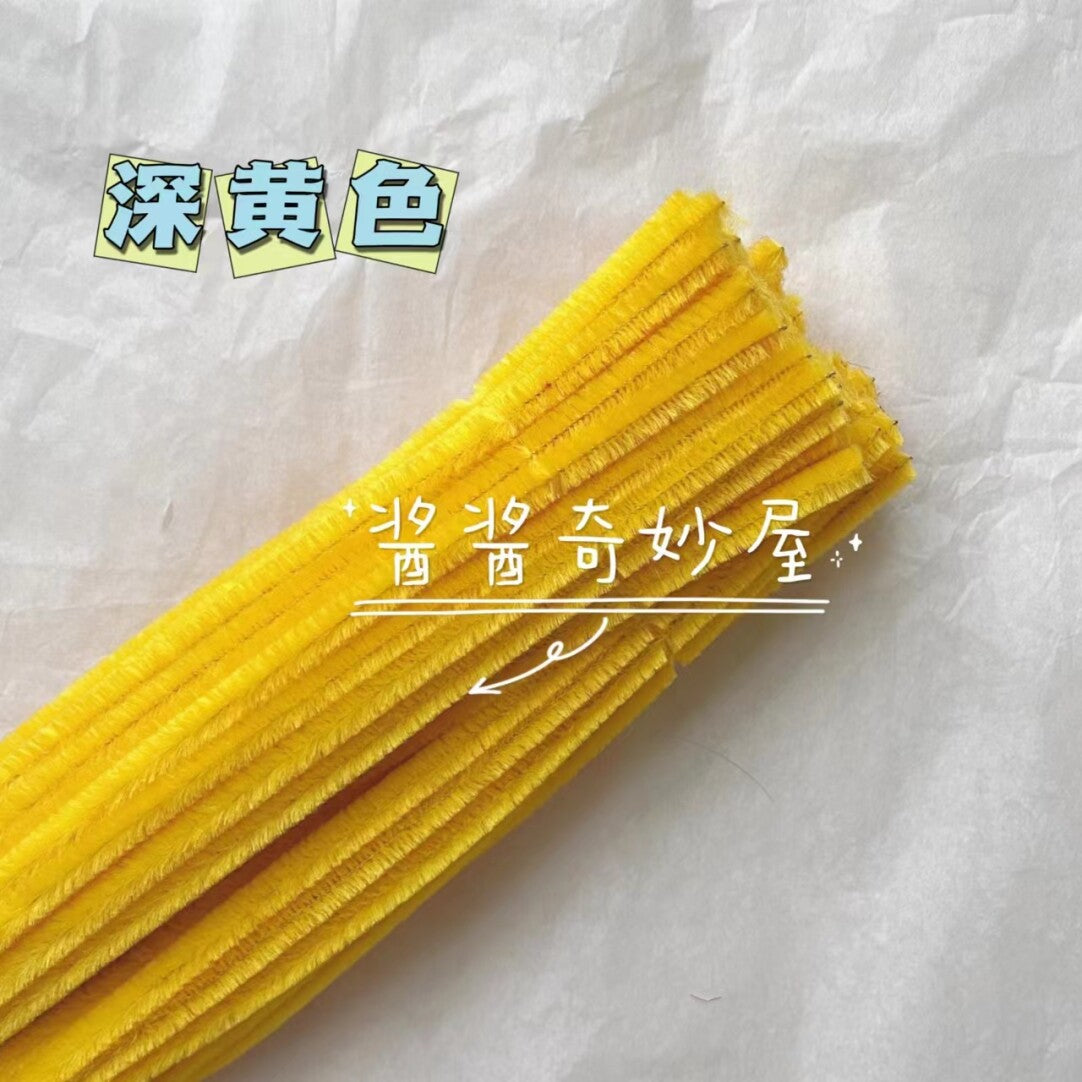 Twist Stick Macaron Color Chenille Stems Dense Colorful Chenille Patches Imitation Velvet Flowers Children's Bouquet DIY Craft Materials · Short Hot Melt Glue Sticks 3 Pieces