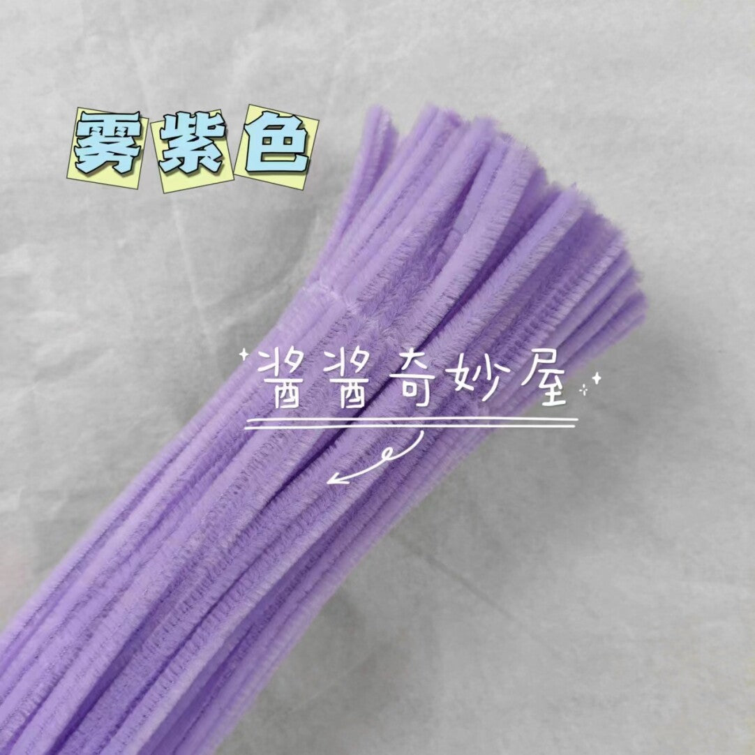 Twist Stick Macaron Color Chenille Stems Dense Colorful Chenille Patches Imitation Velvet Flowers Children's Bouquet DIY Craft Materials · Short Hot Melt Glue Sticks 3 Pieces